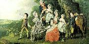 ZOFFANY  Johann the bradshaw family, c. Sweden oil painting artist